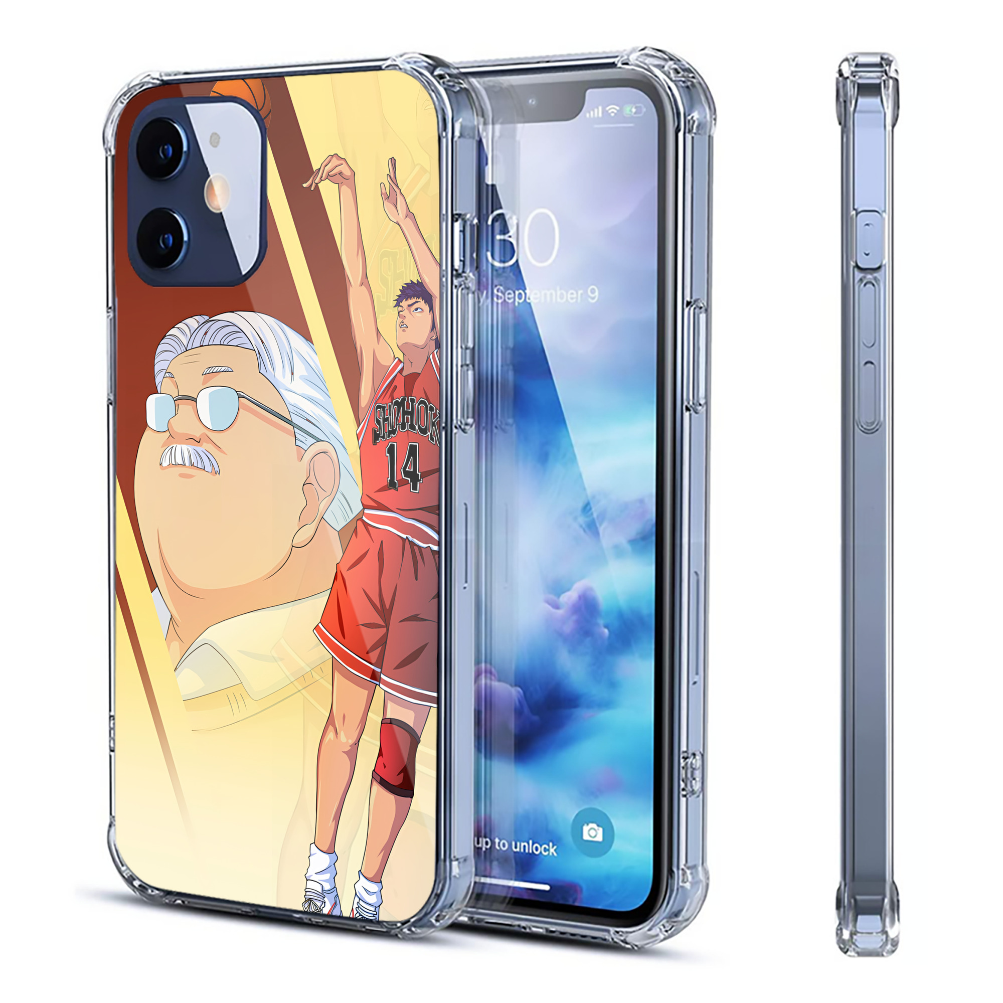 （画像用） SLAM DUNK／スラムダンク 【iPhone 12シリーズ対応】透明スマホケース（クリアソフトケース）